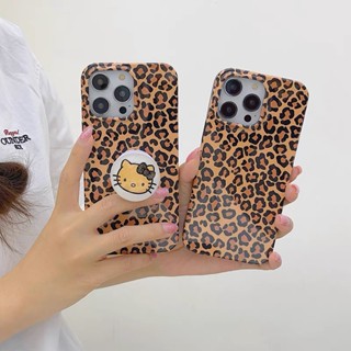 ชุดคิตตี้ พิมพ์ลายเสือดาว Hello Kitty &amp;#039เคสซิลิโคน ลายการ์ตูน กันตก สําหรับ iPhone 14 14 PROMAX 13 13 PROMAX 12 PROMAX 11 pro max