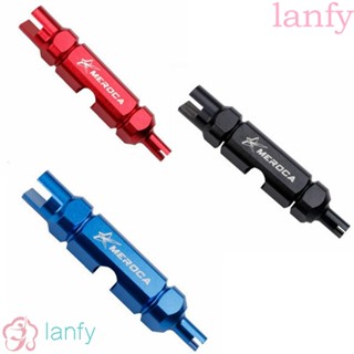 Lanfy 3 in 1 ประแจวาล์วอลูมิเนียมอัลลอยด์ รูปปริซึม ไม่ลื่นไถล ขนาดเล็ก กะทัดรัด สไตล์ฝรั่งเศส