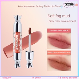 Kobeleen Sweet Fantasy ลิปสติก เนื้อแมตต์ กํามะหยี่ นิ่ม เนื้อแมตต์ โคลน สําหรับเด็กผู้หญิง