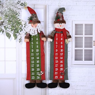 ⚡XMAS⚡Christmas Countdown Snowman Style Wood Christmas Advent Calendar Cloth