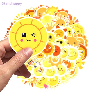 Standhappy ใหม่ สติกเกอร์ ลายการ์ตูนกราฟฟิตี้ดวงอาทิตย์ สําหรับตกแต่งสมุด แล็ปท็อป กีตาร์ โทรศัพท์ 50 ชิ้น