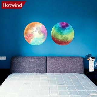 Hotwind สติกเกอร์เรืองแสงในที่มืด ลายดวงจันทร์ 10 20 30 ซม. หลากสี สําหรับติดตกแต่งผนังห้องนอนเด็ก บ้าน คริสต์มาส L9T7 1 ชิ้น