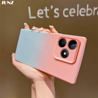 เคสโทรศัพท์มือถือนิ่ม กันกระแทก ไล่โทนสี สีชมพู ฟ้า น่ารัก สําหรับ Realme C53 C55 10 9 8 8i 7i C33 C30S C35 C25Y C21Y GT Neo 3 Narzo 50 50A 50i Prime Pro Plus 4G 5G J013-1