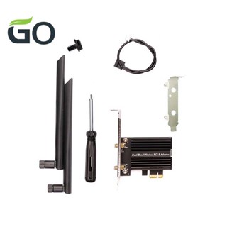 อะแดปเตอร์การ์ดเครือข่ายไร้สาย บลูทูธ 5G 6Ghz WiFi 5.2 PCI Express 802.11AX AX210 PCIE 1 ชุด