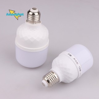 Amonghot&gt; ใหม่ หลอดไฟ LED 3W 5W 10W 15W 20W E27 220V เซนเซอร์ตรวจจับการเคลื่อนไหว สีขาว สําหรับทางเดิน บันได ทางเดิน