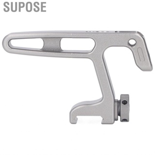 Supose Top Handle Aluminum Alloy Cage Rig Grip with 1/4in 3/8in Screw Holes for Field  Microphone  Light