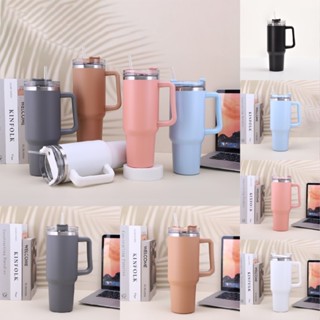 40 oz Tumbler Straw Lid Insulated Stainless Steel Water Bottle Travel Coffee Mug