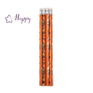 &lt;Happybay&gt; ดินสอเบส ลายฮาโลวีน เป็นมิตรกับสิ่งแวดล้อม 10 ชิ้น ของขวัญสําหรับเด็ก ลดราคา