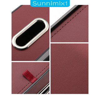 [Sunnimix1] กล่องเก็บโทรศัพท์มือถือ หนัง PU พร้อมที่วางแก้ว ประหยัดพื้นที่ ทนทาน สําหรับเดินทาง