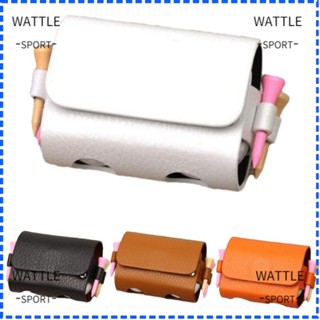 Wattle กระเป๋าใส่ลูกกอล์ฟ หนัง PU แบบพกพา 4 ชิ้น