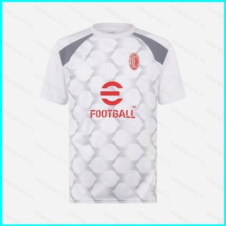 เสื้อยืดกีฬา แขนสั้น ลายการ์ตูนมิลาน AC พลัสไซซ์ 2023-2024