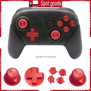 Xi ปุ่มกดหัวแม่มือโลหะ แบบเปลี่ยน สําหรับ Switch Pro Controller ABXY