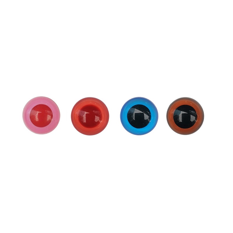 ชุดอุปกรณ์เสริมตุ๊กตาตาพลาสติก 12 ชิ้น เข็มแทรกตา 4.5–12 มม. สีแดงตรง สําหรับ DIY ตุ๊กตาโครเชต์