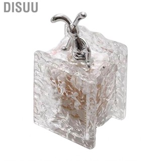 Disuu Cotton Swab Container  Acrylic Durable Holder Easy To Clean Multifunctional for Living Room Bathroom