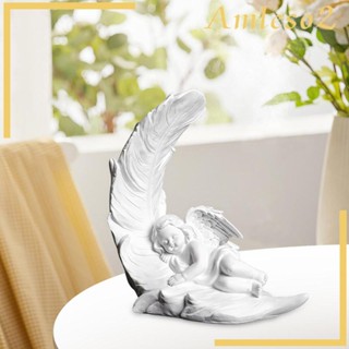 [Amleso2] ฟิกเกอร์ รูปปั้นเชอรับ สีขาว สําหรับโต๊ะทํางาน ชั้นวางหนังสือ