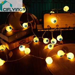 [Ciflys.Th] สายไฟหิ่งห้อย LED 10 ดวง พลังงานแสงอาทิตย์ 1.5 เมตร สําหรับตกแต่งปาร์ตี้ฮาโลวีน