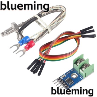 Blueming2 โมดูลเทอร์โมคัปเปิล MAX6675 พร้อมสายเคเบิล -20 5 ชุด℃~ 85℃ K Type เทอร์โมคัปเปิล เซนเซอร์อุณหภูมิ DC 3-5V ทนทาน สําหรับ Arduino Raspberry Pi Electronic DIY