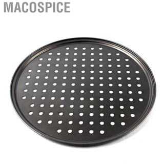 Macospice Perforated Pizza Pan Non Stick Baking Easy Unmolding Firm Bottom Vented