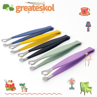 Greateskol แหนบสเตนเลส ทรงกลม สําหรับหนีบขนจมูก หนวดเครา