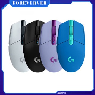 พร้อมสต็อก G304 Logitech Wireless Mouse คอมพิวเตอร์โน๊ตบุ๊ค สำนักงานธุรกิจ เมาส์เกมการแข่งขันอิเล็กทรอนิกส์ ข้างหน้า