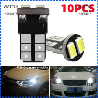 Wattle หลอดไฟ LED COB 12V สีขาว สําหรับติดป้ายทะเบียนรถยนต์ 10 ชิ้น 10 ชิ้น