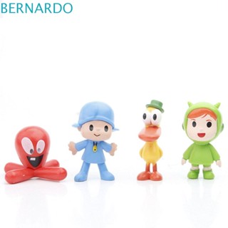 Bernardo 7 ชิ้น / เซต POCOYO ฟิกเกอร์ อะนิเมะ เป็ด ช้าง POCOYO ของเล่น ตุ๊กตา PVC น่ารัก โมเดลนก PVC POCOYO เครื่องประดับโต๊ะ เด็ก ของเล่น