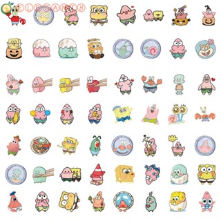 Aelegant สติกเกอร์ ลาย SpongeBob Patrick 63 ชิ้น สําหรับตกแต่งตู้เย็น สมุดไดอารี่ โทรศัพท์มือถือ