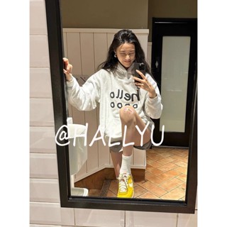 HALLYU เสื้อกันหนาว เสื้อฮู้ด trendy fashionable สบายๆ คุณภาพสูง WWY23909R937Z230911