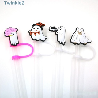 Twinkle ฝาครอบหลอดซิลิโคน ซิลิกาเจล ลายการ์ตูนหัวกะโหลก กันฝุ่น ใช้ซ้ําได้ เกรดอาหาร สําหรับตกแต่ง