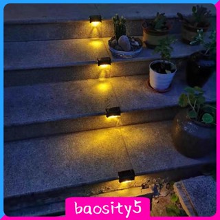 [Baosity5] โคมไฟ LED พลังงานแสงอาทิตย์ กันน้ํา สําหรับตกแต่งบ้าน 4 ชิ้น