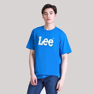 LEE เสื้อยืดแขนสั้นผู้ชาย คอลเลคชั่น Iconic Logo ทรง COMFORT รุ่น LE F123MTSSN17 สีฟ้า