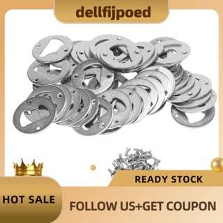 【dellfijpoed】ชุดอุปกรณ์ที่เปิดขวด สเตนเลส ทรงกลม พร้อมสกรู DIY 50 ชุด