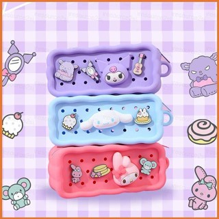 Kts Sanrio กล่องดินสอ ซิลิโคน ลายการ์ตูนชินนาม่อนโรล DIY สําหรับเด็ก