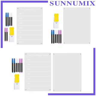 [Sunnimix] กระดานไวท์บอร์ดอะคริลิค สําหรับวางแผนตู้เย็น