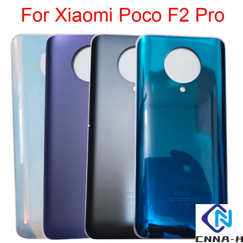 สําหรับ Xiaomi Poco F2 Pro ฝาหลังแบตเตอรี่กระจกด้านหลังประตูกรณี Poco F2 Pro ฝาครอบแบตเตอรี่อะไหล่ทด