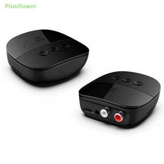 (Plusflower) อะแดปเตอร์รับสัญญาณเสียงสเตอริโอไร้สาย 5.2 RCA 3.5 มม. AUX USB NFC พร้อมไมโครโฟน สําหรับรถยนต์