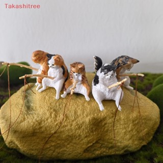 (Takashitree) เครื่องประดับ รูปการ์ตูนแมว สวยหรู สําหรับตกแต่งตู้ปลา 1 ชิ้น