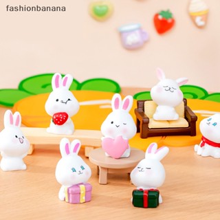 [fashionbanana] ตุ๊กตากระต่ายเรซิ่น ขนาดเล็ก สําหรับตกแต่งบ้าน