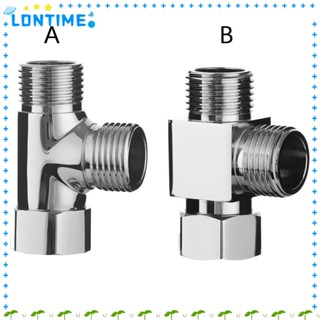 Lontime หัวฝักบัวอาบน้ํา วาล์วไดเวอร์เตอร์ ทองเหลือง 3 ทาง 1/2 นิ้ว สะดวก สําหรับห้องน้ํา