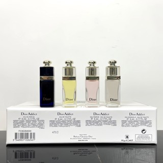 Dior Fascinating น้ําหอมผู้หญิง 4 ชิ้น เซตน้ําหอม สดชื่น หรูหรา นุ่ม และสวยงาม กลิ่นดอกไม้ 5 มล. * 4