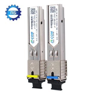 Jt-com โมดูลไฟเบอร์ SC Sfp Gigabit DDM BIDI Mini Gbic 1000Mbps Sfp เข้าได้กับ Mikrotik 5KM 2 ชิ้น