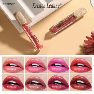 4ml KRISTEN LEANNE Matte Pearlescent Flash Lip GLOSS Non-Stick CUP Lip Glaze สีลิปสติก [icebear]