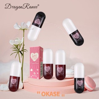 Crossborder Dragonranee Mirror Dyed Lip Liquid Lip Glaze น่ารัก LongLasting ลิปสติกกันน้ำสำหรับนักเรียนสูตรกันน้ำ High Colour Rendering [ลดราคา]