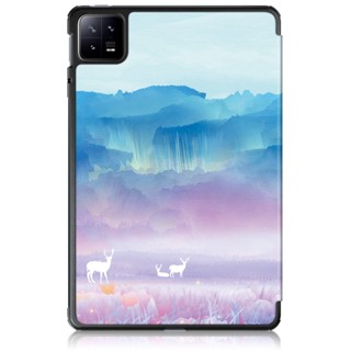 เคสหนังแข็ง ลายภาพวาดสีน้ํามัน สําหรับ Xiaomi Pad 6 Mi Pad6 6Pro Pad6Pro