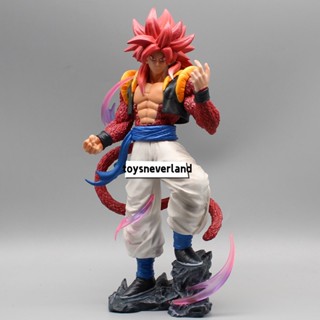 ตุ๊กตาฟิกเกอร์ Pvc รูปปั้น Dragon Ball Super Saiyan 4 Gogeta Son Goku ของเล่นสําหรับเด็ก