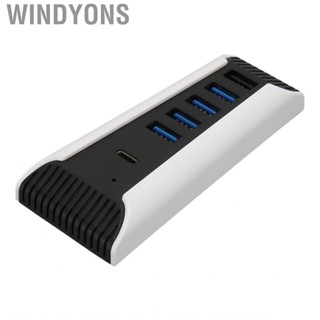 Windyons 5 Port USB High Speed Expansion Hub 4x 2.0 1x Fast Charging US