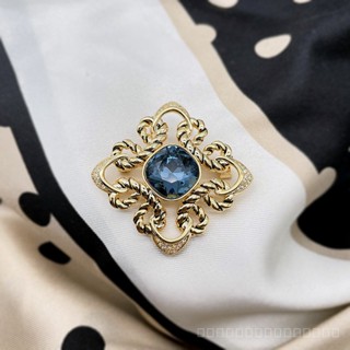 0919SDY Retro French Palace Style Brooch Versailles Dream Sapphire Corsage Star Same Suit Collar Pin LJRJ