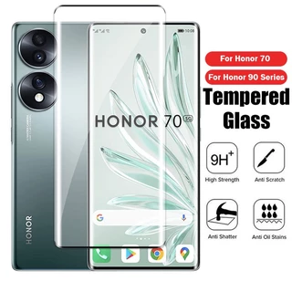 ป้องกันหน้าจอสําหรับHonor 70 80 90 Pro Honor90Pro 5G 2023 โค้งAnti Scratch 9Hความแข็งAnti Scratchคลุมทั้งหมดกระจกนิรภัยHD Clearดูฟิล์มป้องกันฟิล์ม
