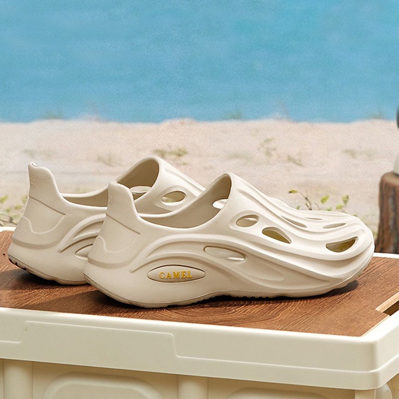 CAMEL SPORTS รองเท้าแตะ พื้นนิ่ม ระบายอากาศได้ดี ป้องกันการลื่น เหมาะกับเดินชายหาดกลางแจ้ง สไตล์สปอร์ต สําหรับผู้ชาย