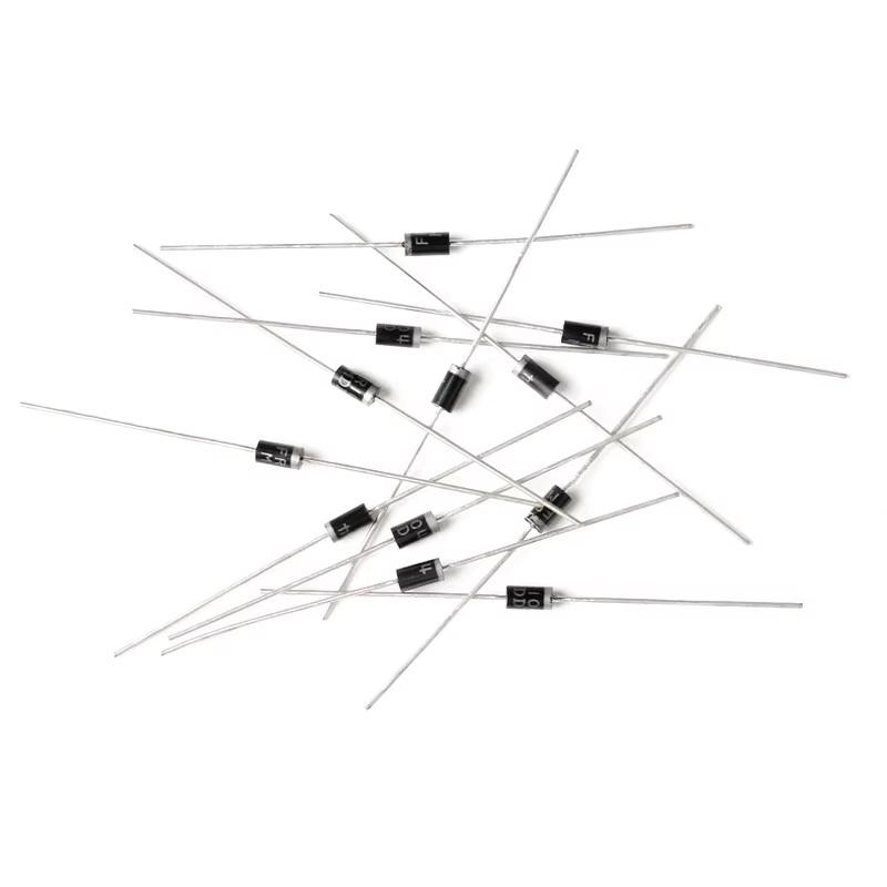 ไดโอดฟื้นตัวอย่างรวดเร็ว Fr104 FR107 DO-41 400V 1000V 1A (10 ชิ้น)